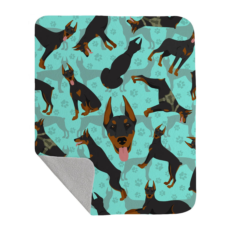 Doberman Pinscher Quilted Blanket 50x60