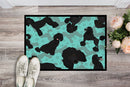 Black Standard Poodle Doormat - 24x36 Decorative Floor Mat – Indoor/Outdoor Rug with Artistic Flair