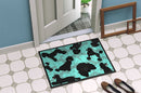 Black Standard Poodle Doormat - 24x36 Decorative Floor Mat – Indoor/Outdoor Rug with Artistic Flair
