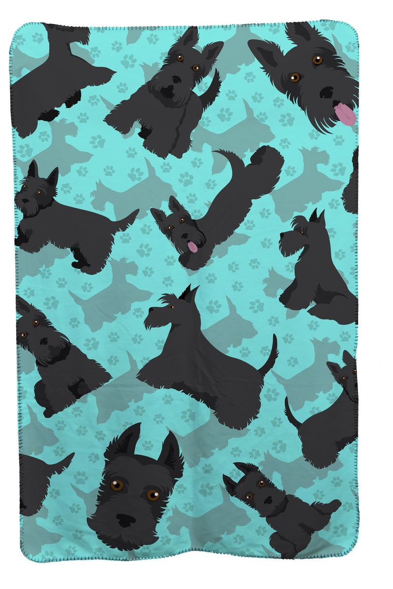 Scottish Terrier Soft Travel Blanket with Bag