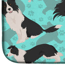 Border Collie Dish Drying Mat – Absorbent, Artistic Kitchen Essentials