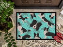 Border Collie Doormat - 24x36 Decorative Floor Mat – Indoor/Outdoor Rug with Artistic Flair