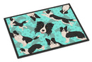 Border Collie Doormat - 24x36 Decorative Floor Mat – Indoor/Outdoor Rug with Artistic Flair
