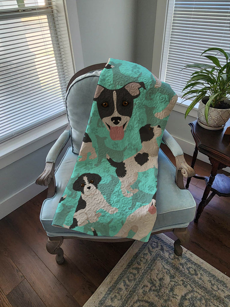 Jack Russell Terrier Quilted Blanket 50x60