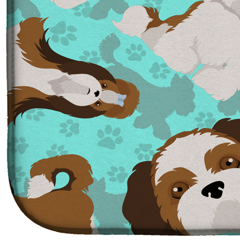 Shih Tzu Dish Drying Mat – Absorbent, Artistic Kitchen Essentials