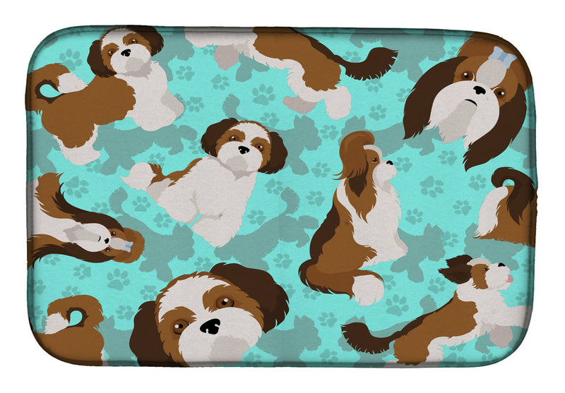 Shih Tzu Dish Drying Mat – Absorbent, Artistic Kitchen Essentials