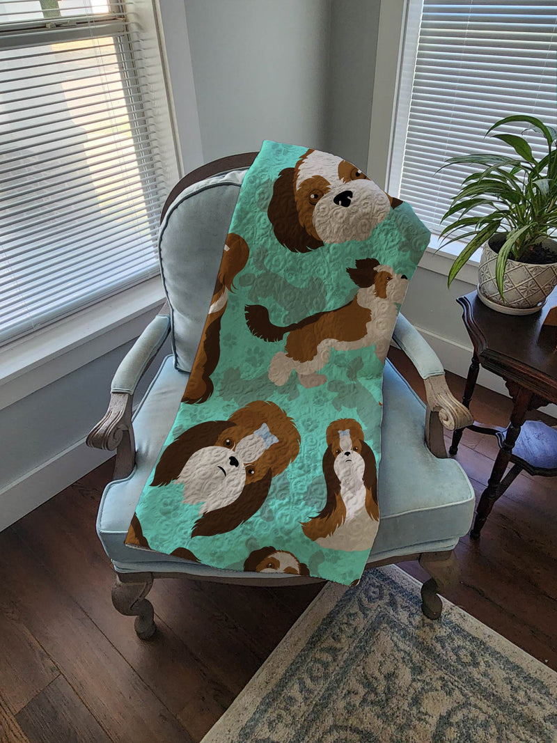 Shih Tzu Quilted Blanket 50x60