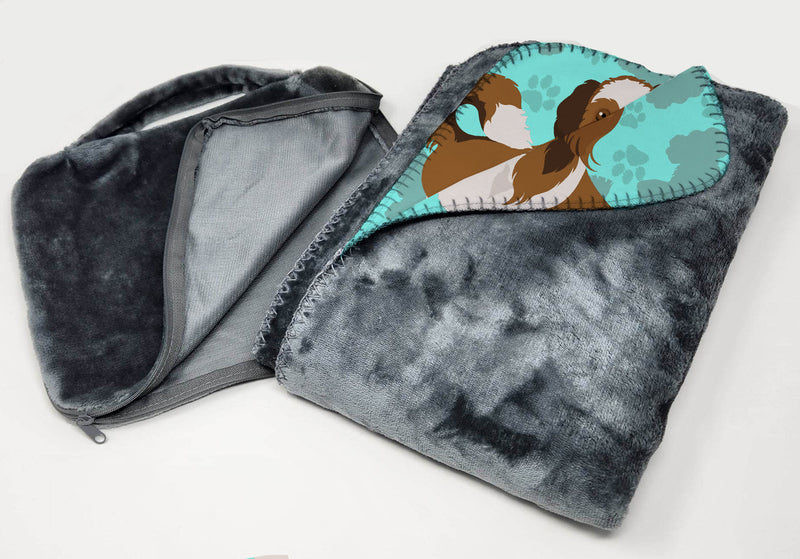 Shih Tzu Soft Travel Blanket with Bag