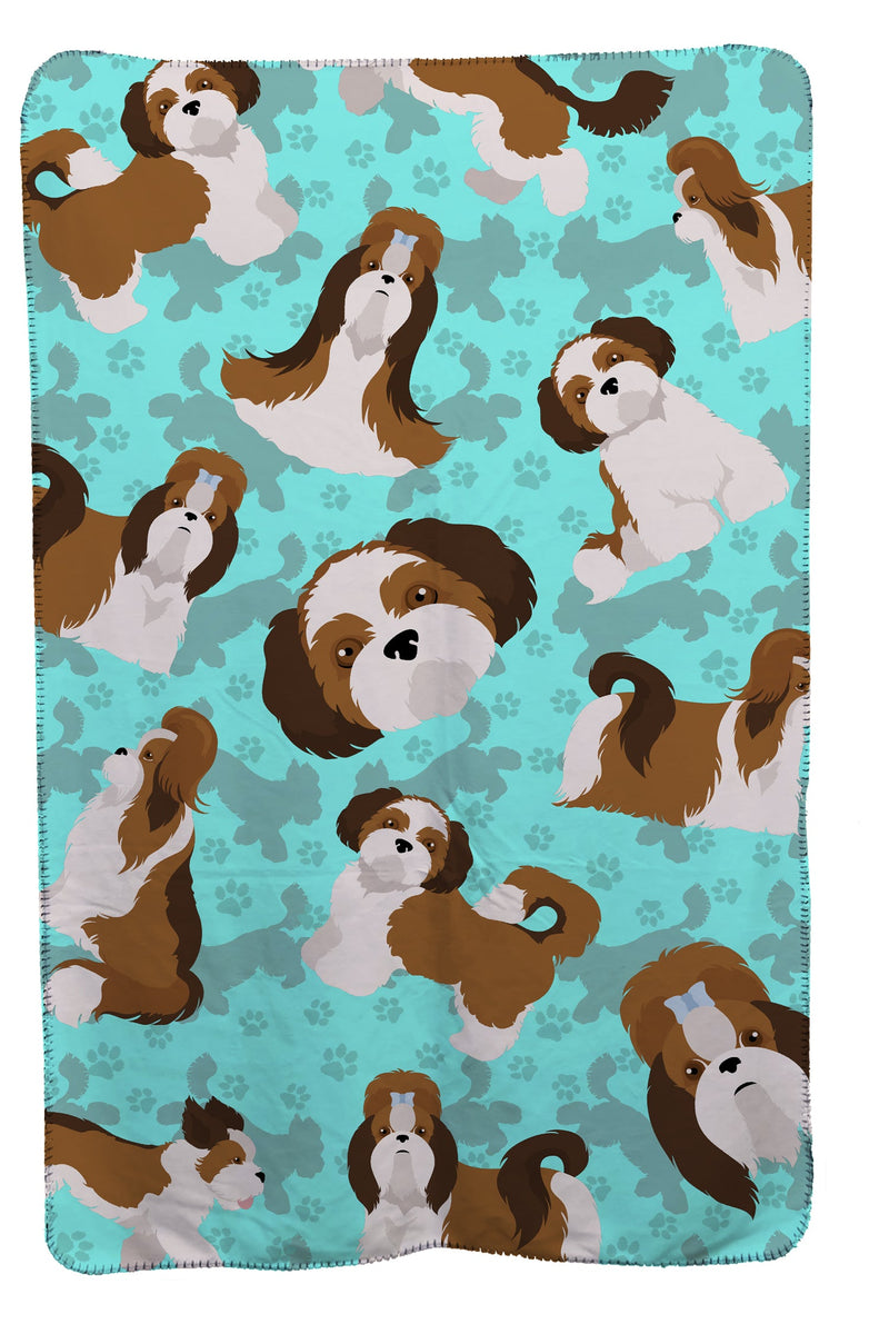 Shih Tzu Soft Travel Blanket with Bag