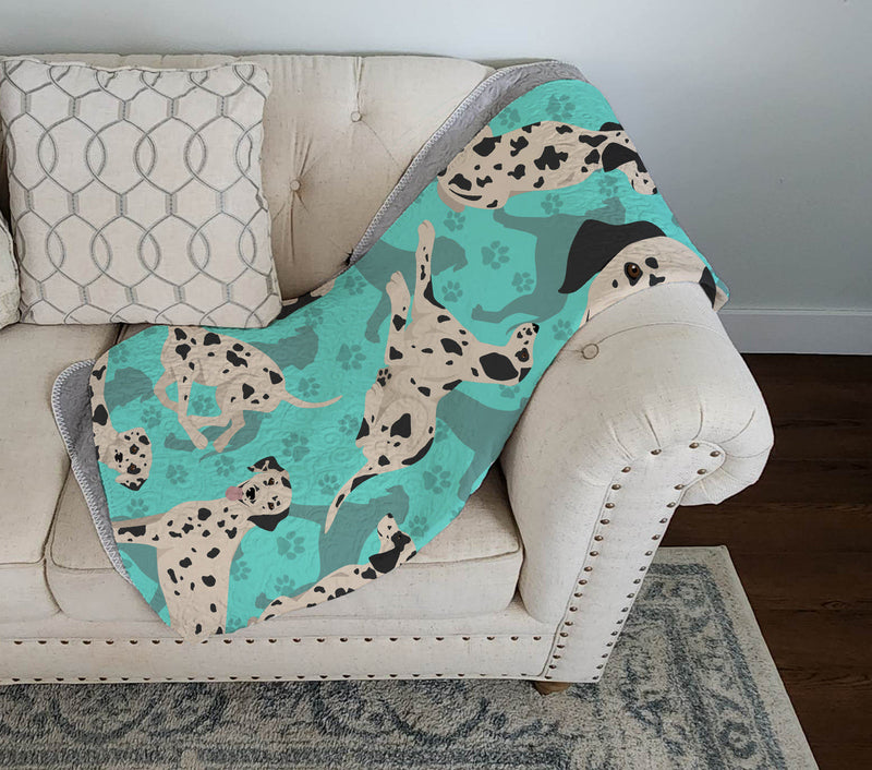 Dalmatian Quilted Blanket 50x60