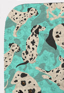 Dalmatian Quilted Blanket 50x60 Artwork Pattern Quilted Throw Blanket for Bed, Couch, Sofa, Soft and Lightweight