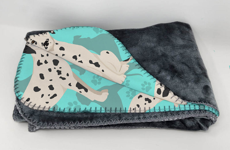 Dalmatian Soft Travel Blanket with Bag