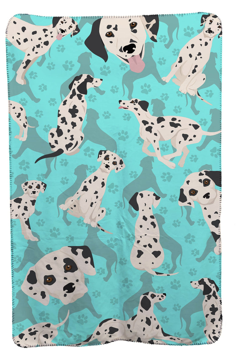 Dalmatian Soft Travel Blanket with Bag