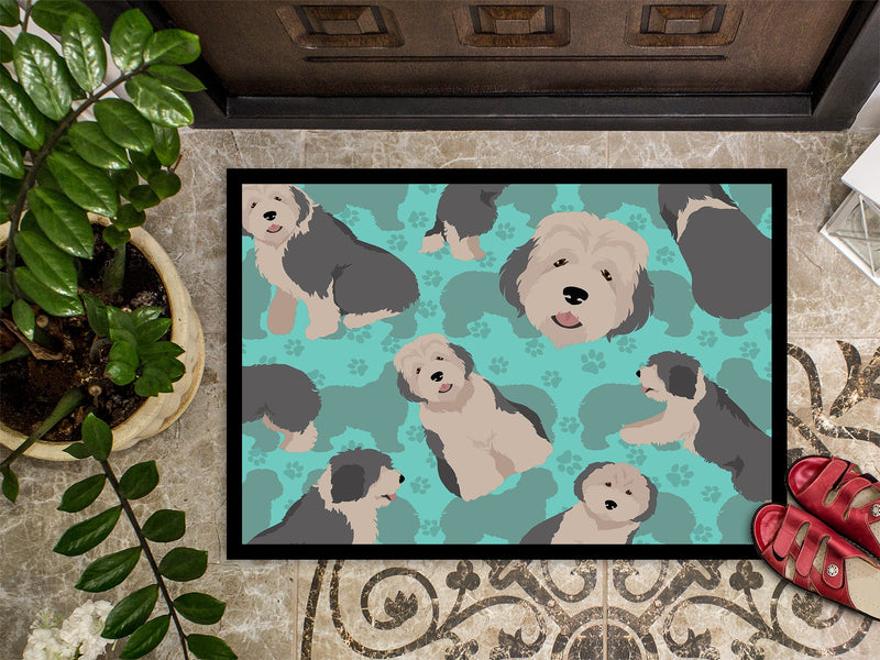 Old English Sheepdog Indoor or Outdoor Mat 24x36