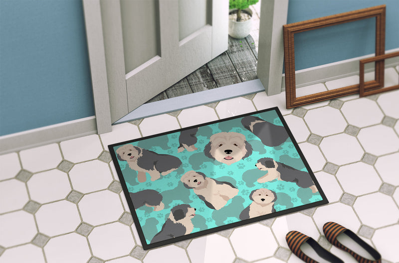 Old English Sheepdog Indoor or Outdoor Mat 24x36