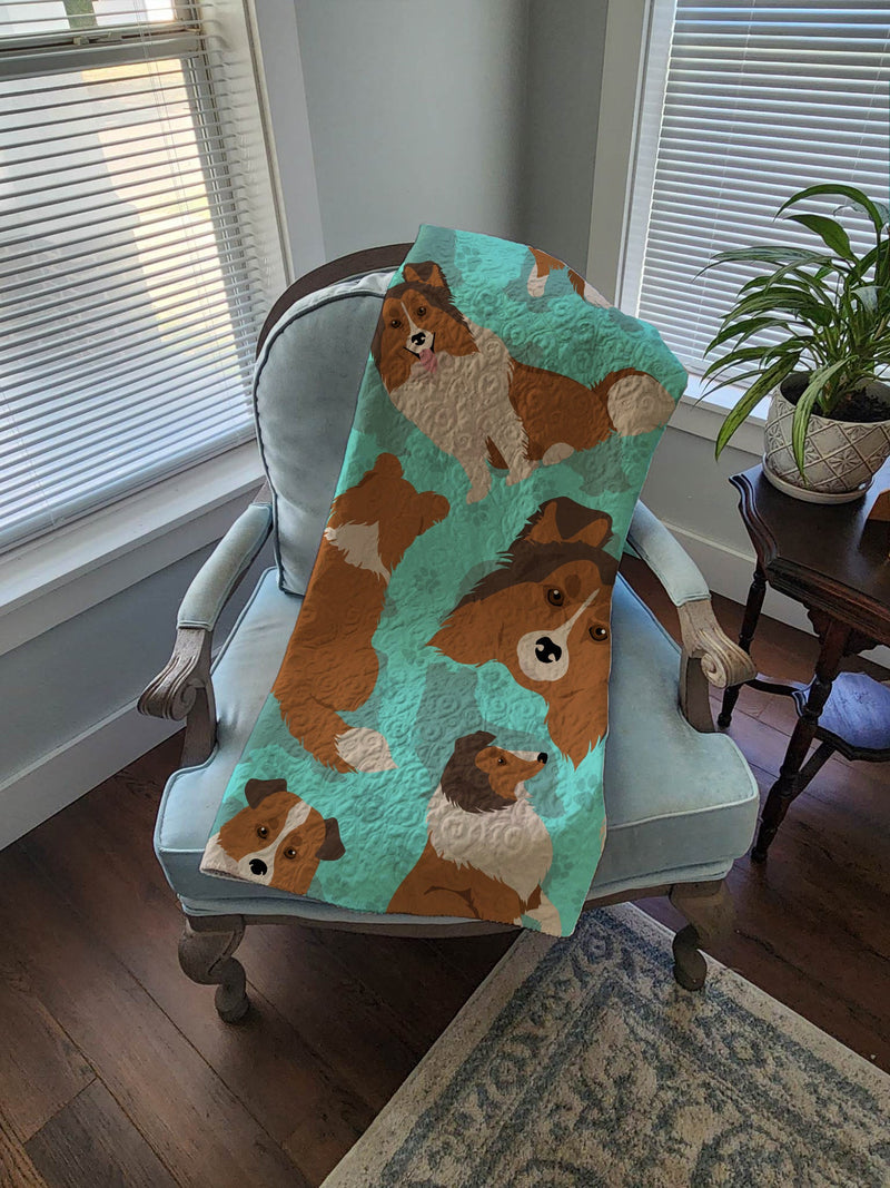 Sheltie Quilted Blanket 50x60