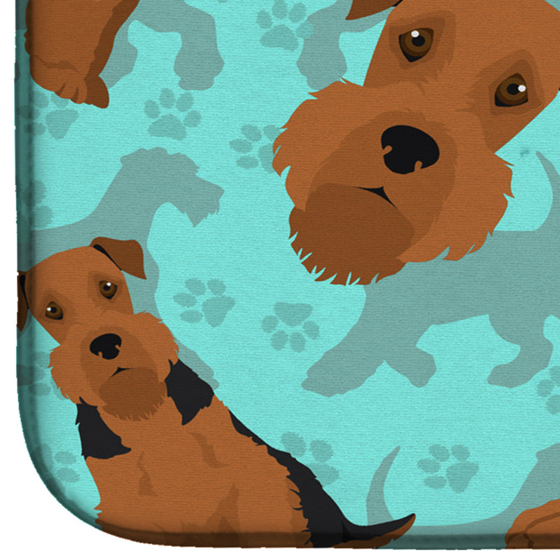 Airedale Terrier Dish Drying Mat