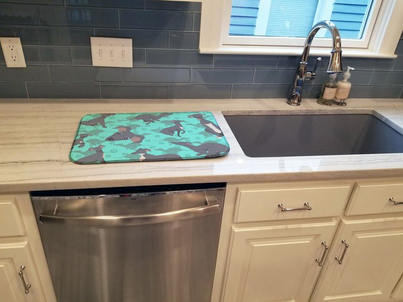 Italian Greyhound Dish Drying Mat