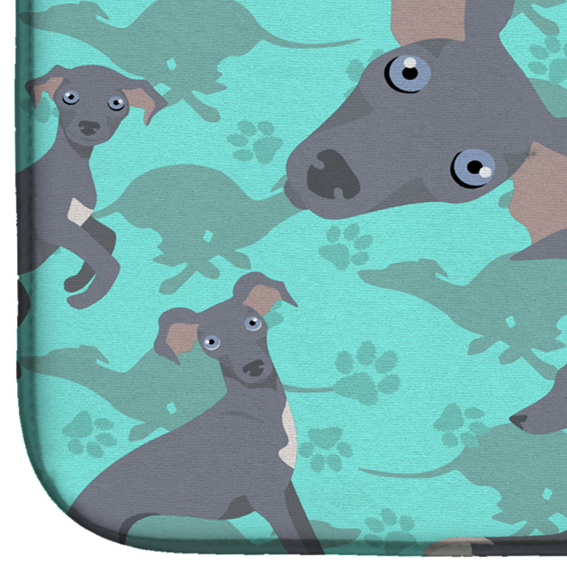 Italian Greyhound Dish Drying Mat