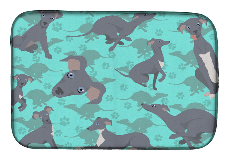 Italian Greyhound Dish Drying Mat