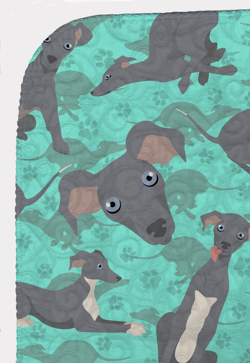 Italian Greyhound Quilted Blanket 50x60