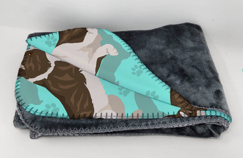 Brindle Cardigan Corgi Soft Travel Blanket with Bag