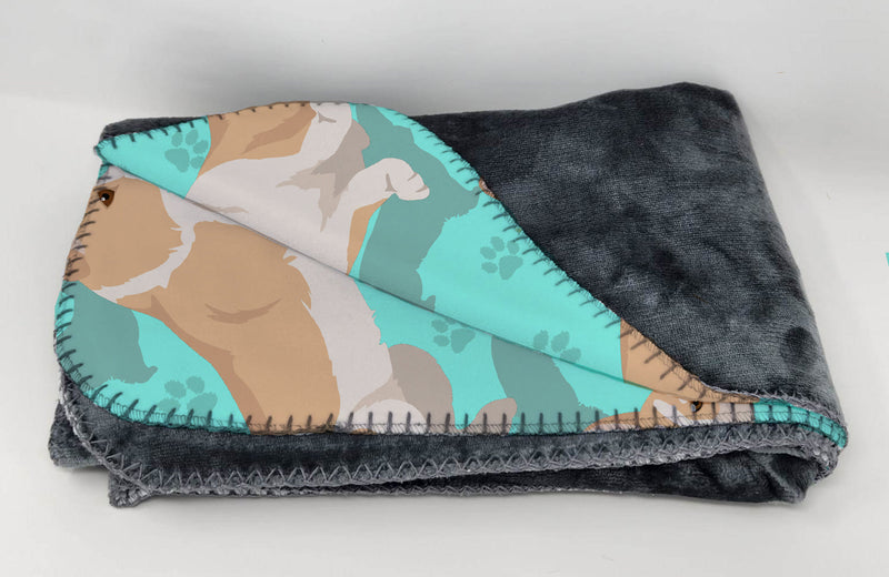 Fawn Cardigan Corgi Soft Travel Blanket with Bag