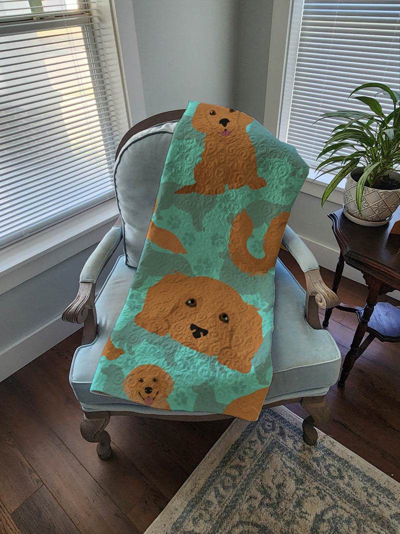 Golden Retriever Quilted Blanket 50x60