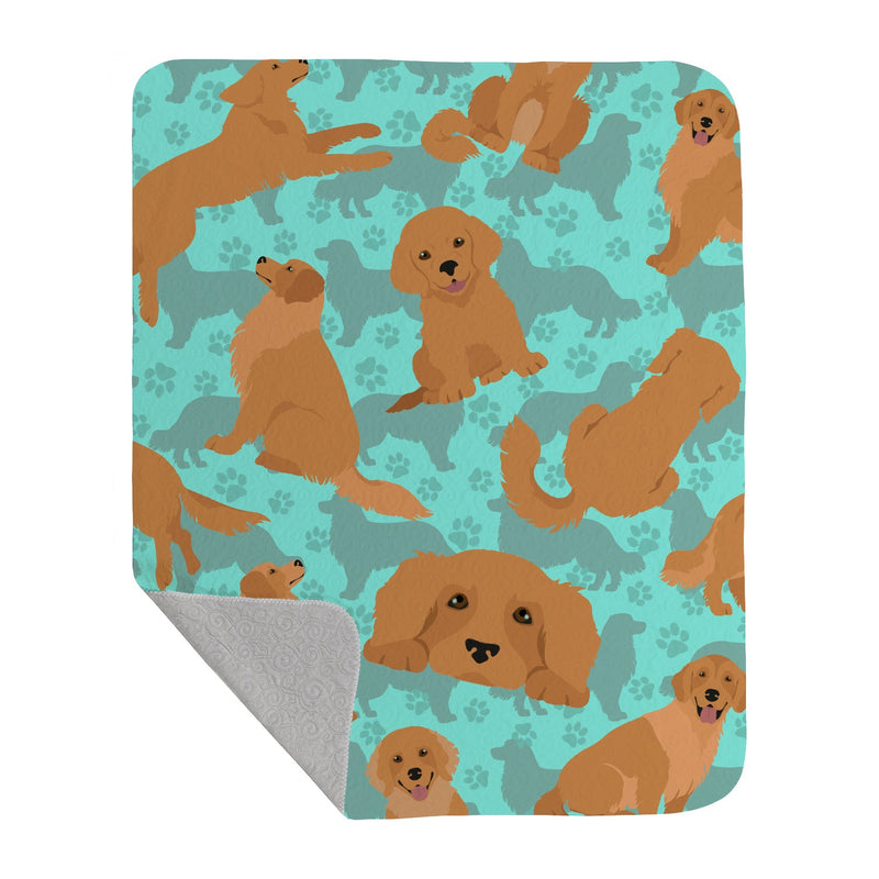 Golden Retriever Quilted Blanket 50x60