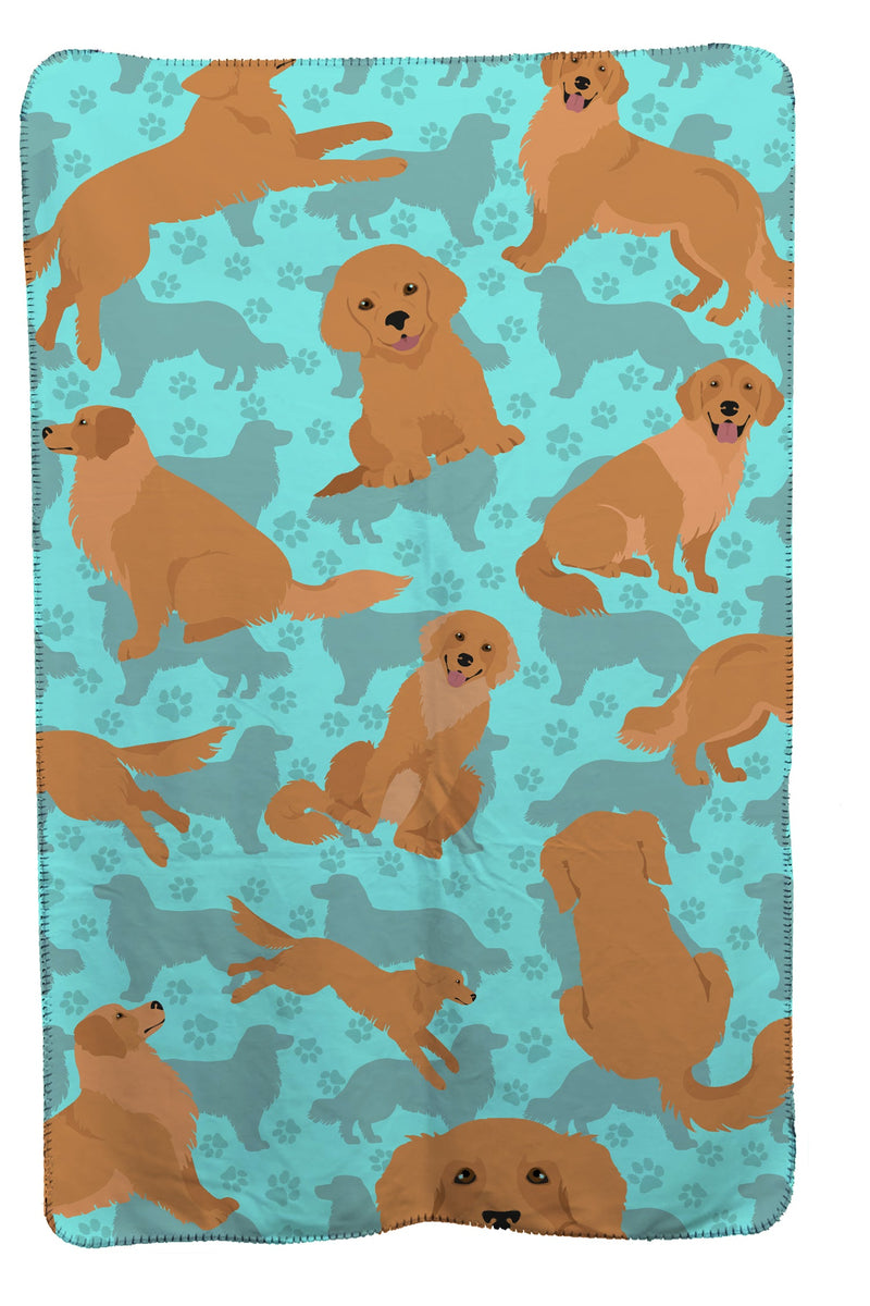 Golden Retriever Soft Travel Blanket with Bag