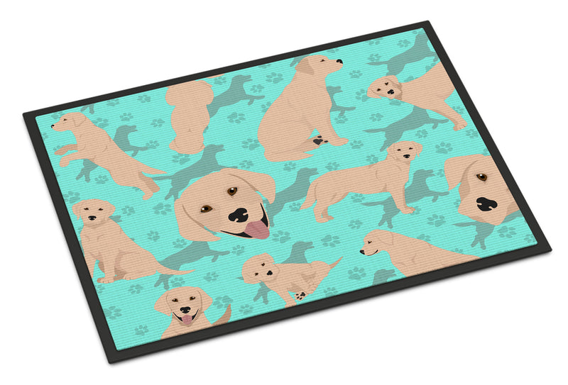 Yellow Labrador Retriever Indoor or Outdoor Mat 24x36