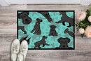 Black Schnauzer Doormat - 24x36 Decorative Floor Mat – Indoor/Outdoor Rug with Artistic Flair
