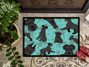 Black Schnauzer Doormat - 24x36 Decorative Floor Mat – Indoor/Outdoor Rug with Artistic Flair