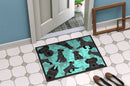 Black Schnauzer Doormat - 24x36 Decorative Floor Mat – Indoor/Outdoor Rug with Artistic Flair