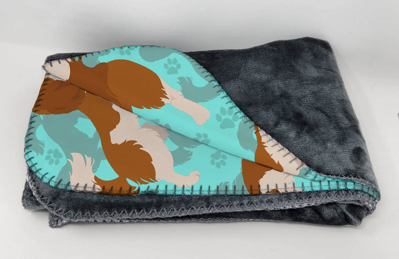 Blenheim Cavalier Spaniel Soft Travel Blanket with Bag