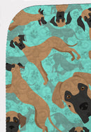 Fawn Great Dane Quilted Blanket 50x60 Artwork Pattern Quilted Throw Blanket for Bed, Couch, Sofa, Soft and Lightweight