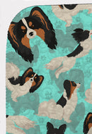 Tricolor Papillon Quilted Blanket 50x60 Artwork Pattern Quilted Throw Blanket for Bed, Couch, Sofa, Soft and Lightweight