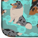 Blue Merle Sheltie Dish Drying Mat – Absorbent, Artistic Kitchen Essentials