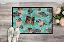 Blue Merle Sheltie Doormat - 24x36 Decorative Floor Mat – Indoor/Outdoor Rug with Artistic Flair
