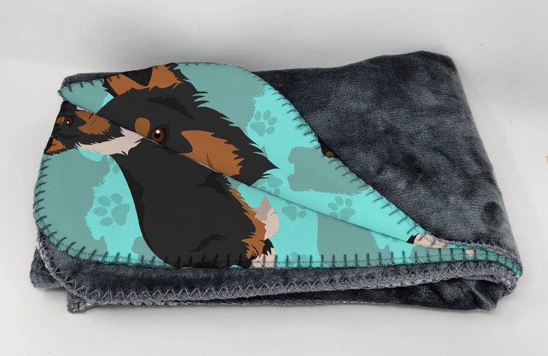 Tricolor Sheltie Soft Travel Blanket with Bag