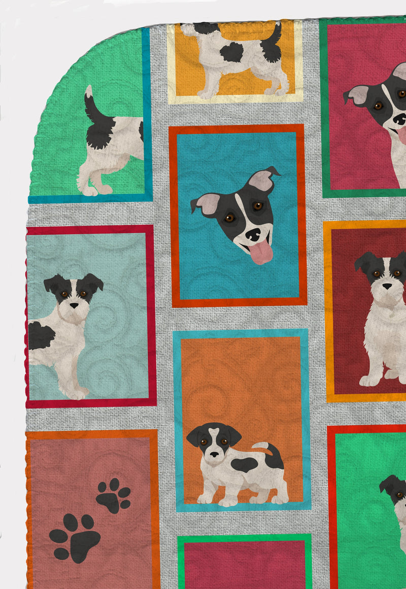 Lots of Jack Russell Terrier Quilted Blanket 50x60