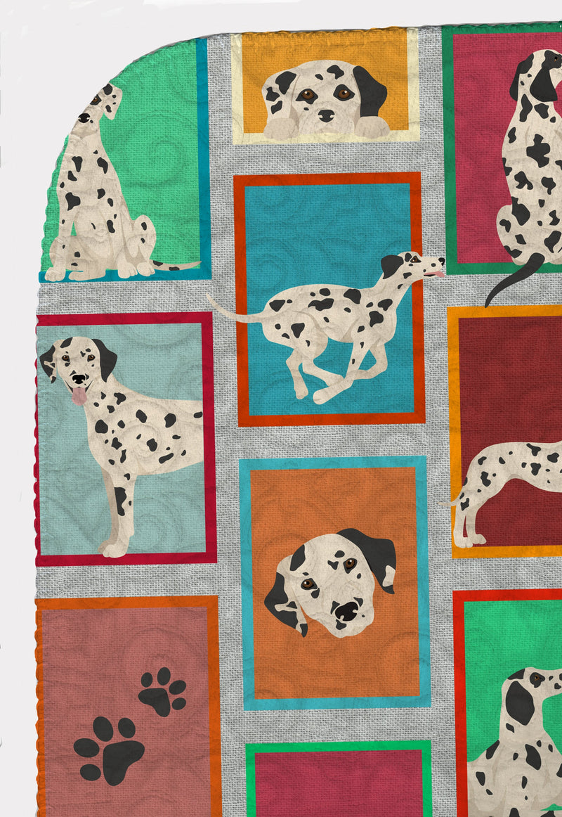 Lots of Dalmatian Quilted Blanket 50x60