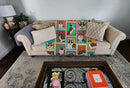 Lots of Brindle Cardigan Corgi Quilted Blanket 50x60 Artwork Pattern Quilted Throw Blanket for Bed, Couch, Sofa, Soft and Lightweight