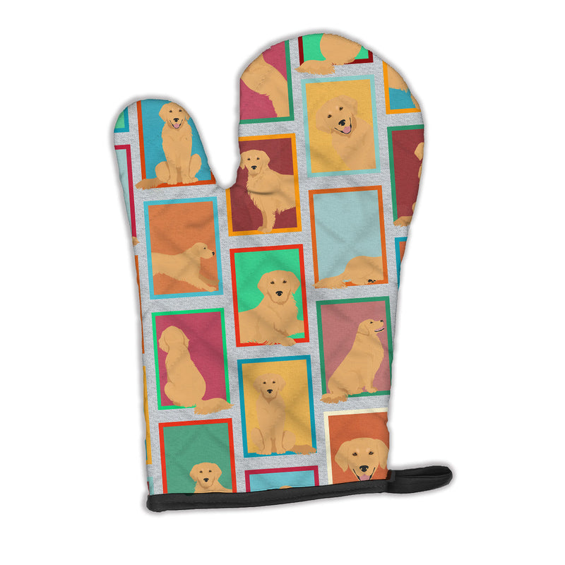 Lots of Golden Retriever Oven Mitt