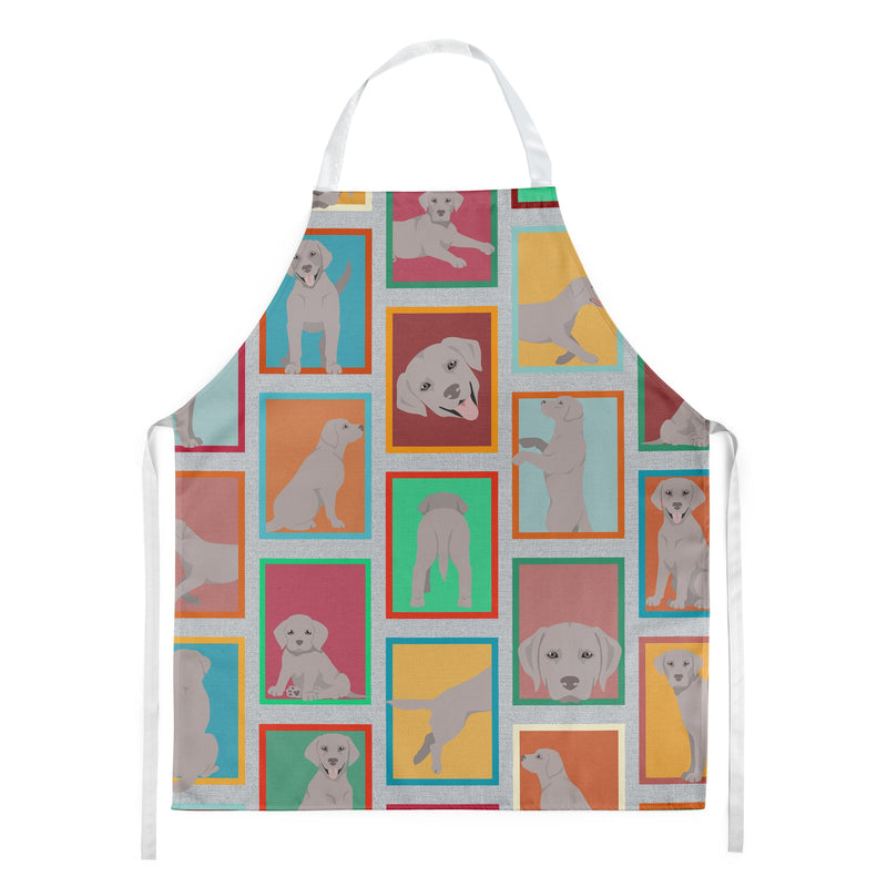 Lots of Grey Labrador Retriever Apron – Artist-Designed Kitchen, BBQ & Craft Apron