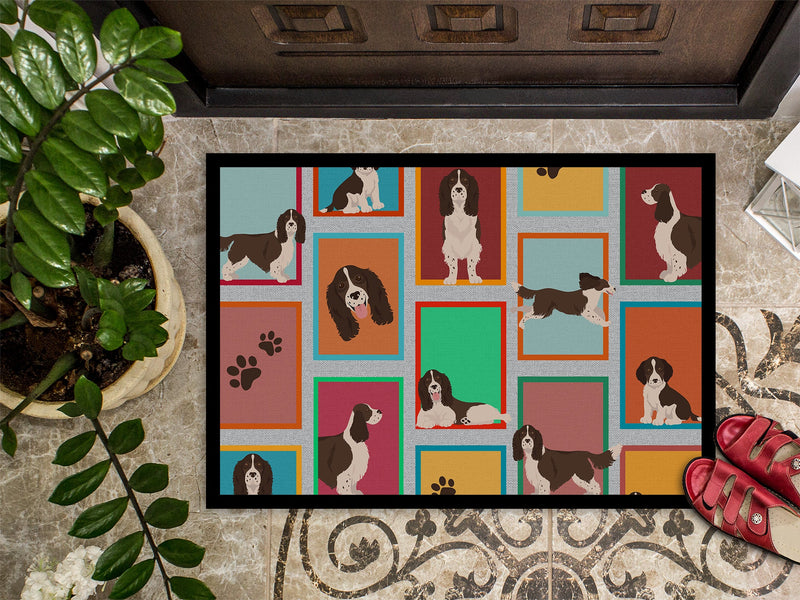 Lots of Liver English Springer Spaniel Doormat - 24x36 Decorative Floor Mat – Indoor/Outdoor Rug with Artistic Flair