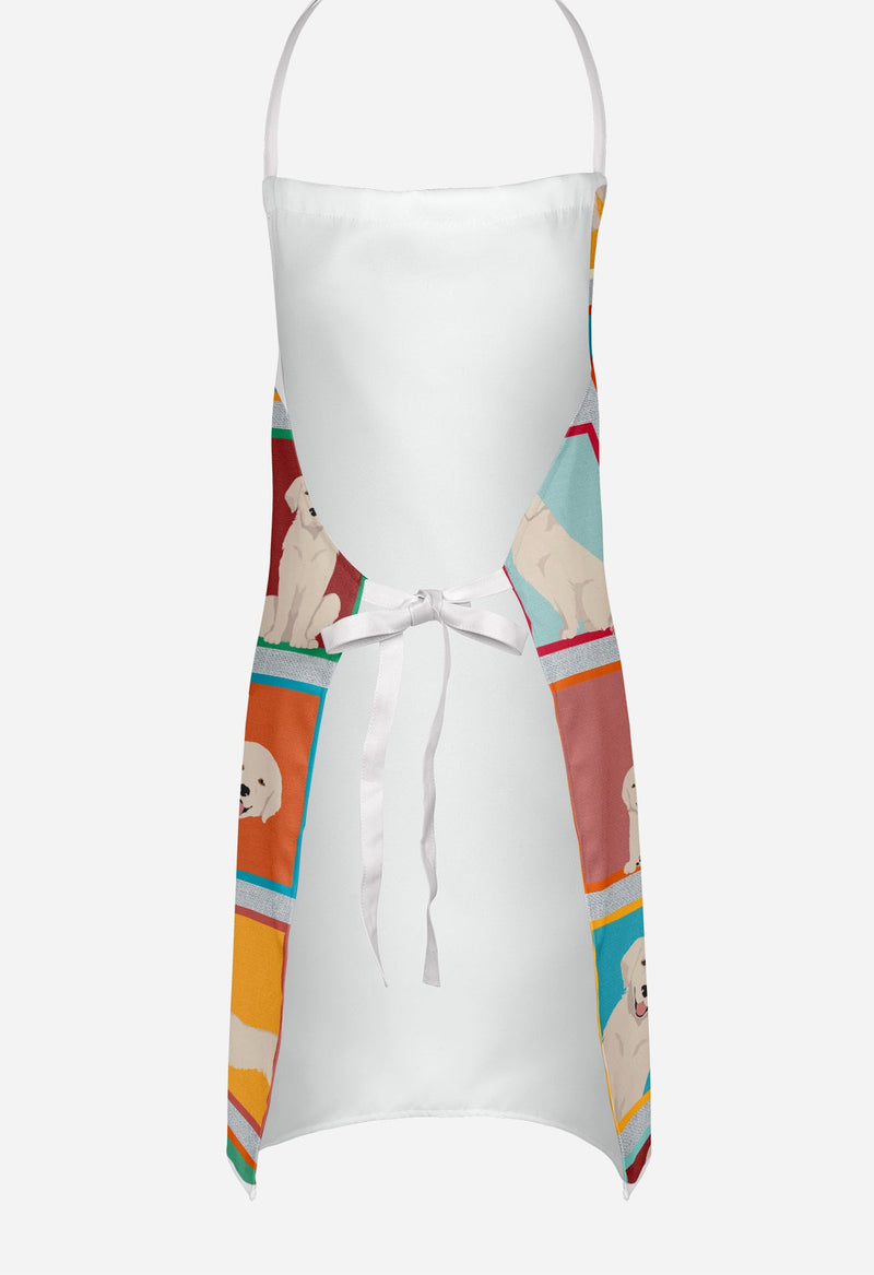Lots of Cream Golden Retriever Apron – Artist-Designed Kitchen, BBQ & Craft Apron