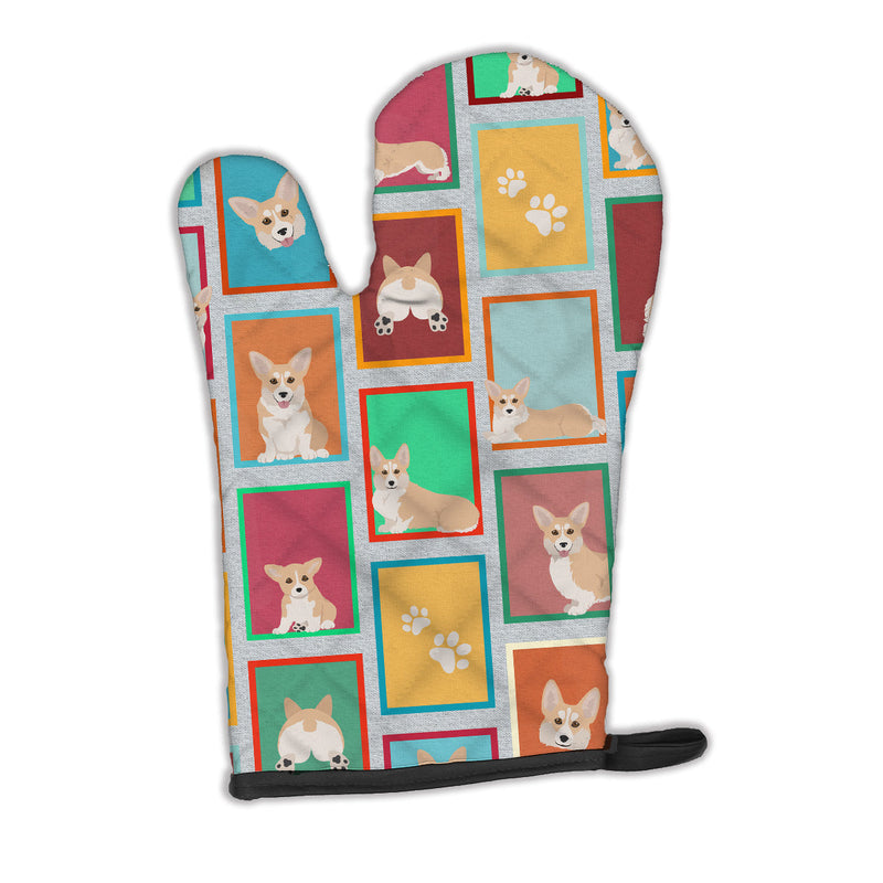 Lots of Fawn Pembroke Corgi Oven Mitt
