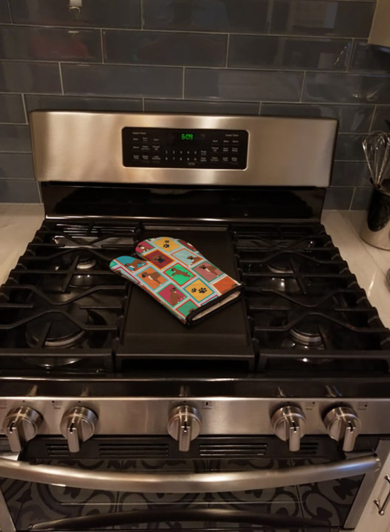 Lots of Black Face Boxer Oven Mitt