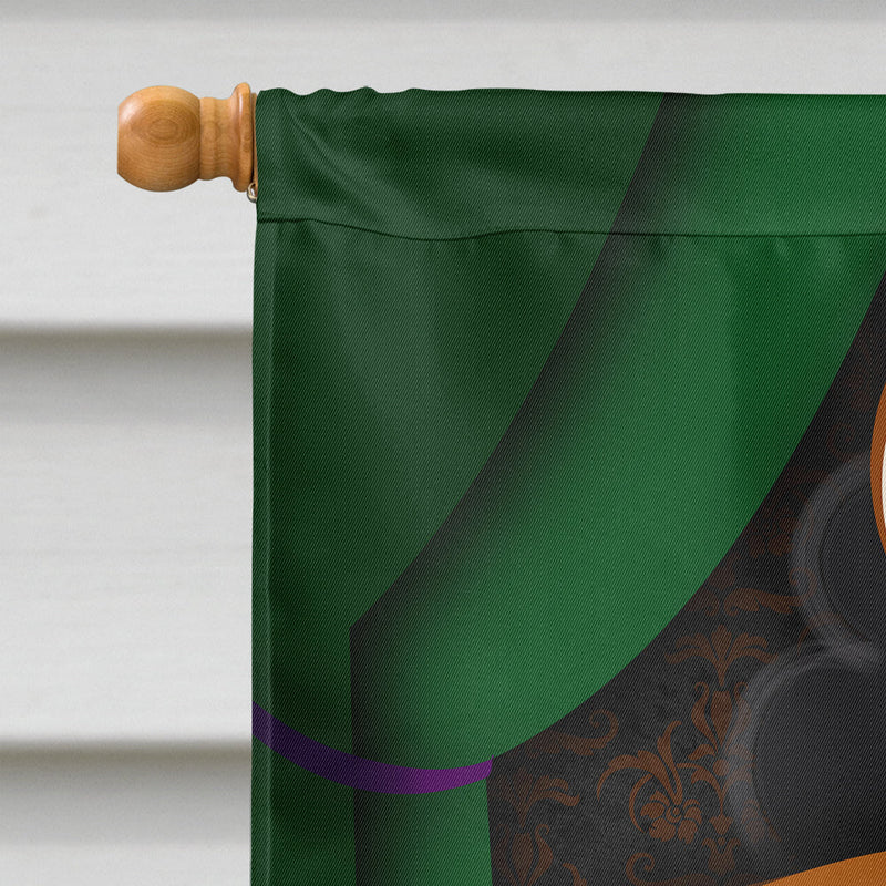 Wirehair Dachshund Halloween House Flag